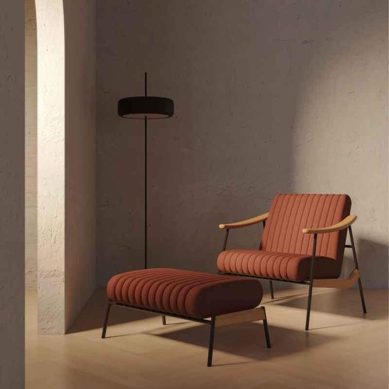 Poltrona Jeri + Ottoman — Ye Design